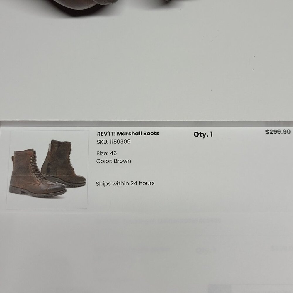 Rev'it Marshall Men's Motorcycle Boots Size 11/46 - Picture 7 of 7